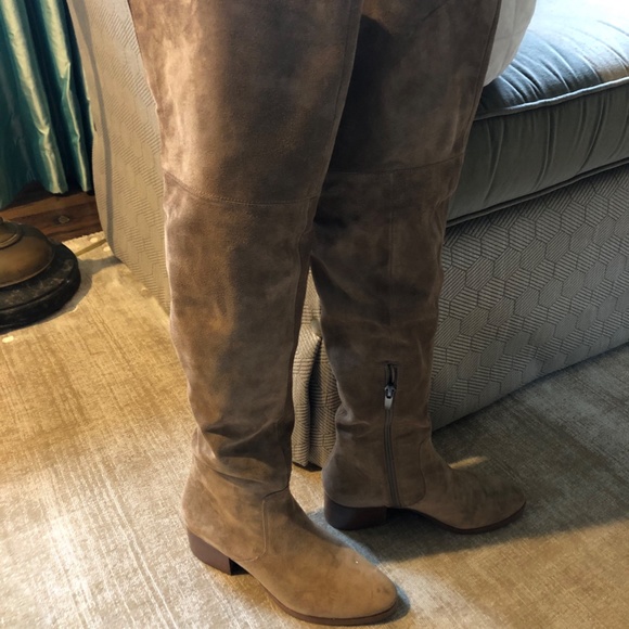 Via Spiga Shoes - Via Spiga Ophira Over the Knee Suede Boots